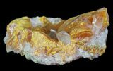 Orpiment With Barite Crystals - Peru #63800-2